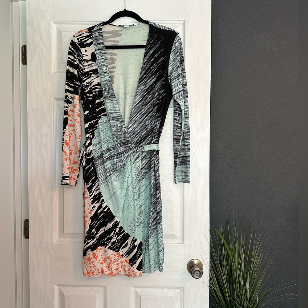 Diane von Furstenberg Multicolor Wrap Dress